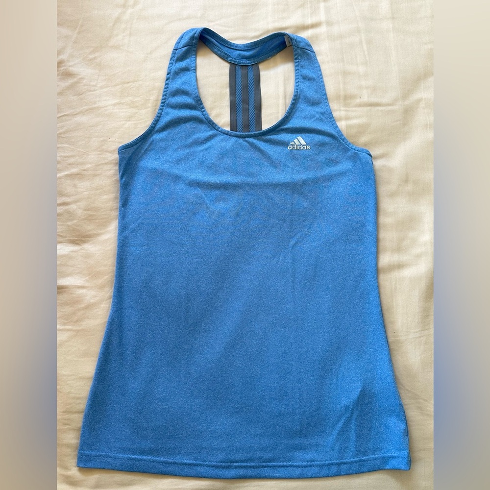 Adidas Climalite Blue Racerback Sport Tank Top